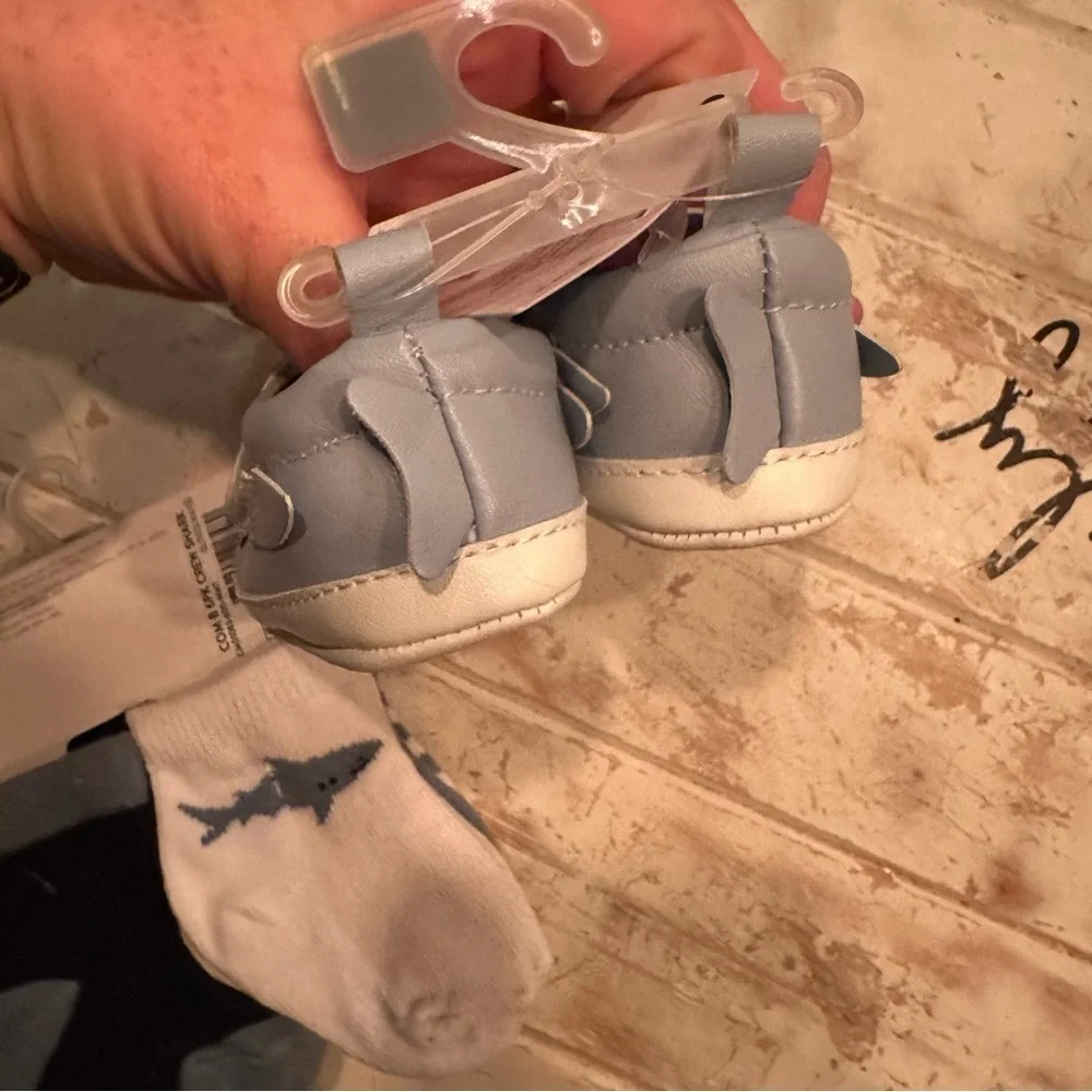 New Child of Mine Shark Shoes & Socks Set